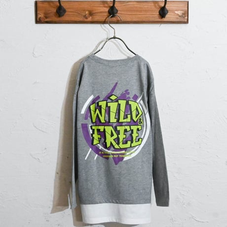フェイクレイヤードBIGロングTシャツ