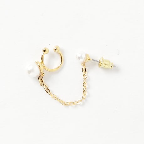 イヤーカフパールピアス