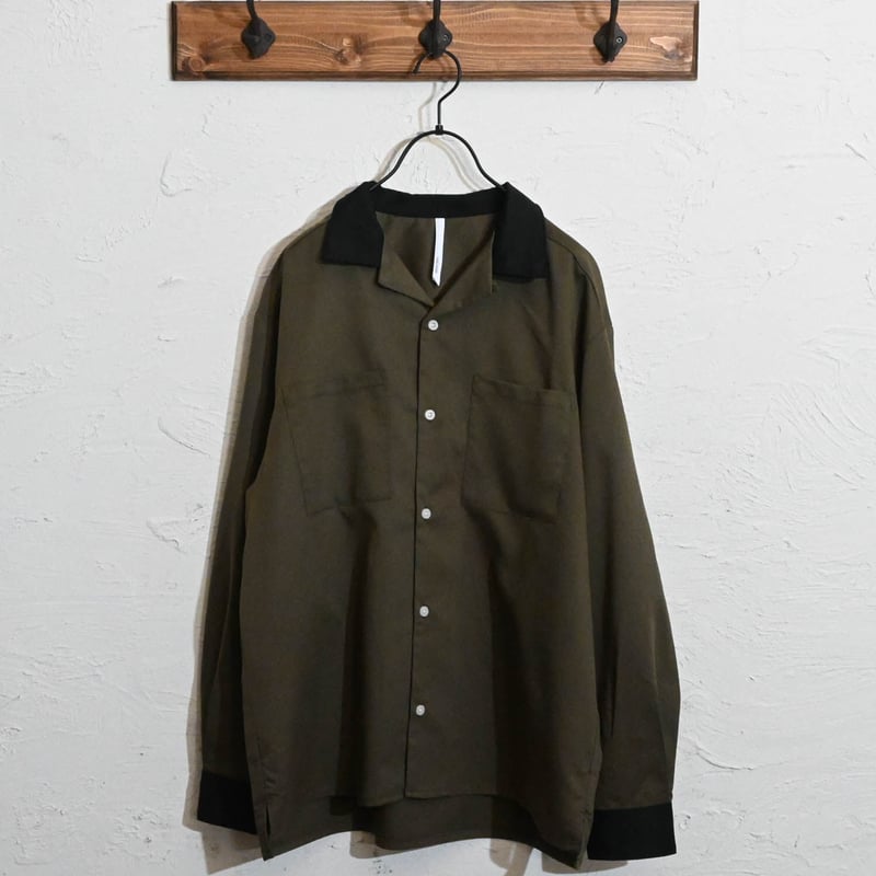 【 EDITION 】コットンナイロン メッシュクレリックシャツ 1600025S1067_m1_a018.jpg