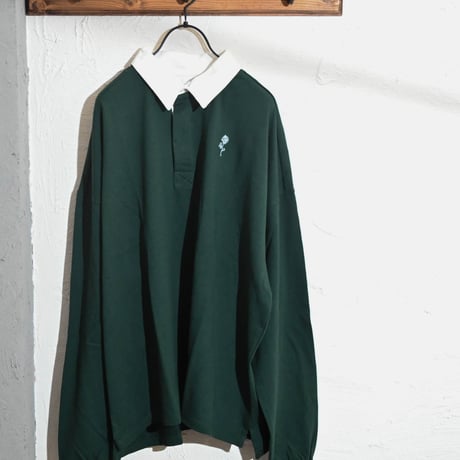 10/-天竺シシュウラガー長袖シャツ