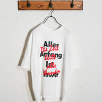 ダンボールニット クルーネック転写プリントTシャツ(独)