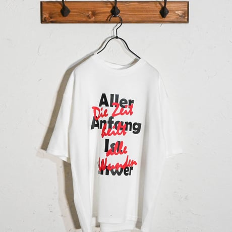 ダンボールニット クルーネック転写プリントTシャツ(独)