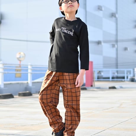 七分袖プリントTシャツ