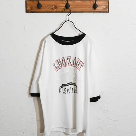 16/TC 天竺リンガープリントTシャツ(LUCK OUT、TIME FLIES)