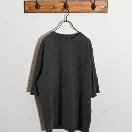 16/天竺 カットオフ切り替えTシャツ
