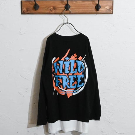 フェイクレイヤードBIGロングTシャツ
