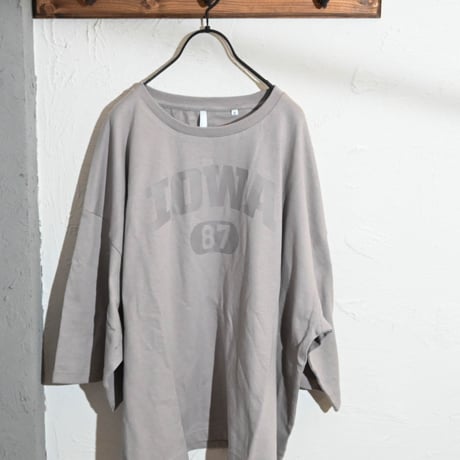 10/-天竺ビッグプリントTシャツ