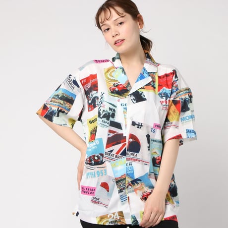 総柄シャツ