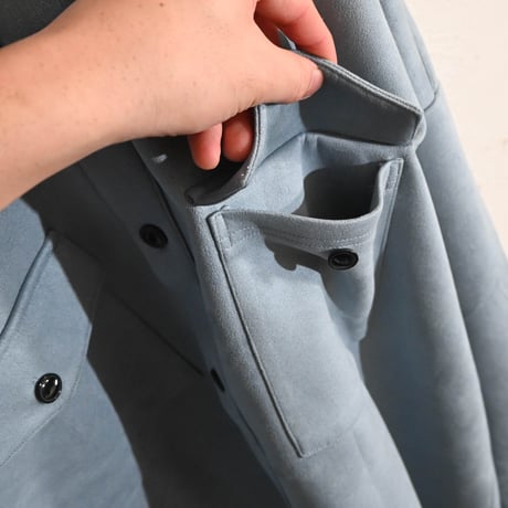 カットスエードＣＰＯシャツジャケット