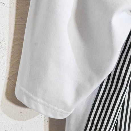 ストライプ 切り替え Tシャツ