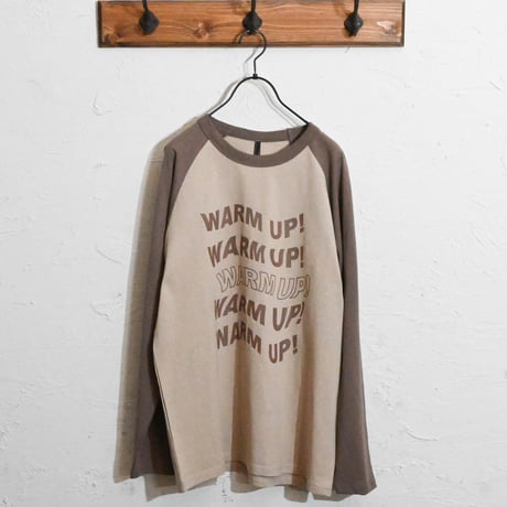 16/天竺ラグラン プリントTシャツ（WARM UP!）