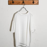 ダンボールニット ステッチング ルーズクルーTシャツ