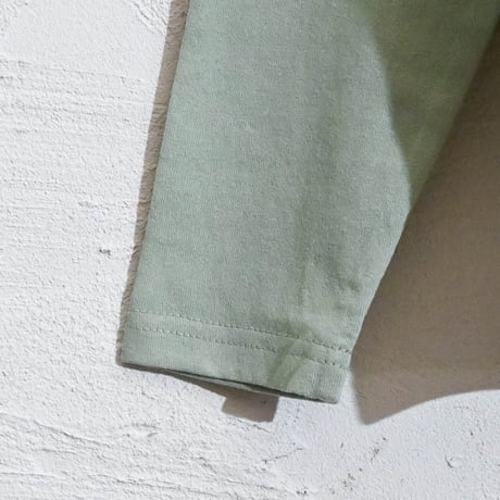 キーネック無地ロングTシャツ