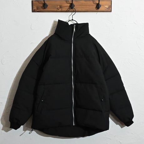 ポリストレッチ ビッグサイズパテッドショートブルゾン