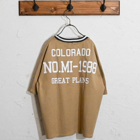 ラインリブ 柄込みTシャツ
