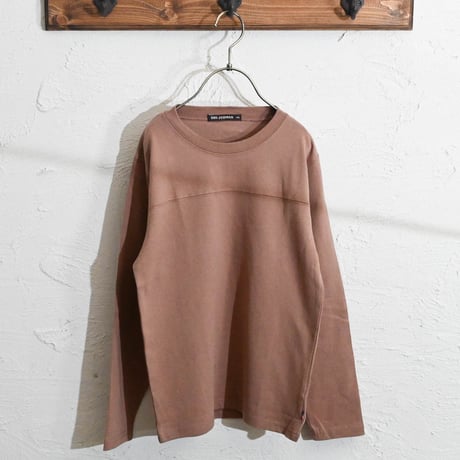 切り替え無地ロングTシャツ