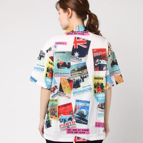 総柄シャツ