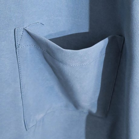 ポリ無地 オープンカラーシャツS/S
