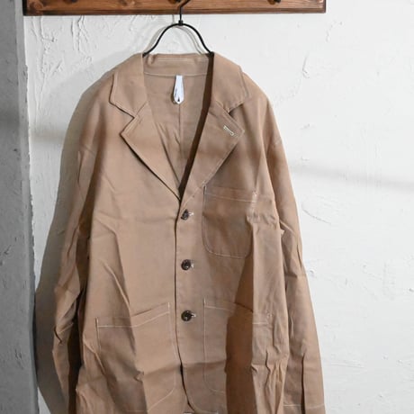 11/-綿麻ストレッチミリタリーシャツジャケット