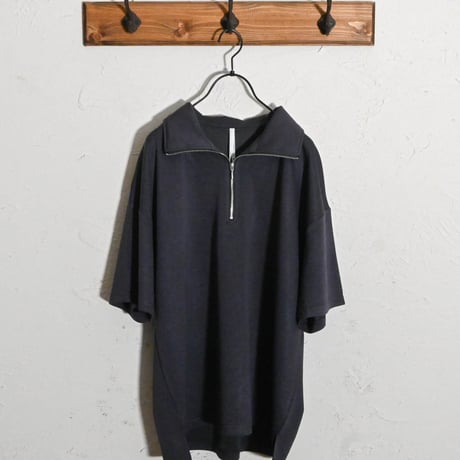 ダンボールニット ハーフZIP Tシャツ