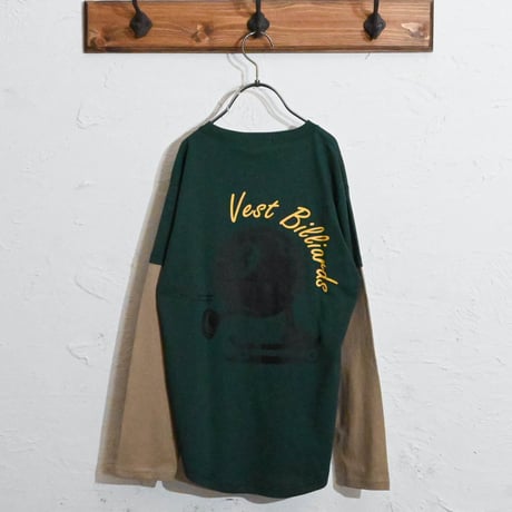 ちょいBIGフェイクレイヤード ロングTシャツ