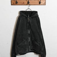 綿ツイル硫化染め フードジャケット