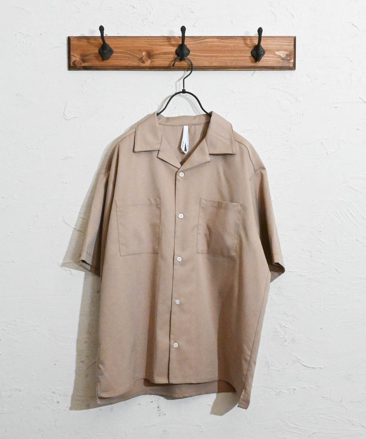 cantate ShortSleeveShirt オープンカラーシャツ　半袖 レーヨンスラブオープンカラー半袖シャツ｜メンズファッション