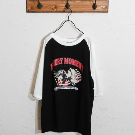 16/TC天竺 ラグランTシャツ(イーグル、モーターサイクル)