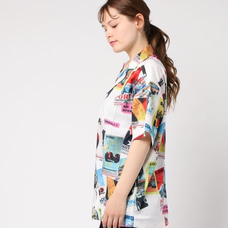 総柄シャツ