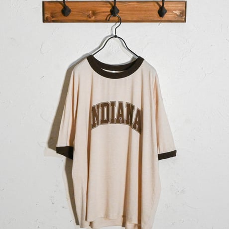 16/TC 天竺カラー杢 リンガーTシャツ(INDIANA)