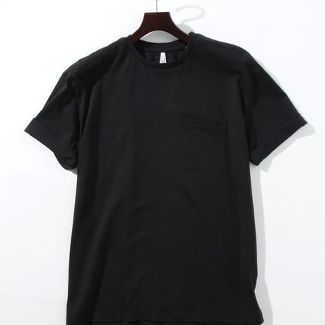 16天竺 ルーズフィットポケットTシャツ