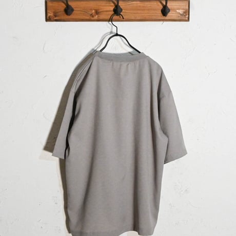 リネンライク ポリ クルーネックTシャツ