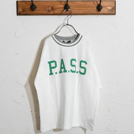 ラインリブ 柄込みTシャツ