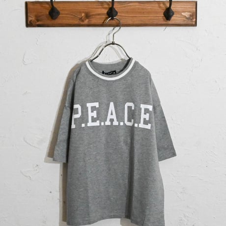 ラインリブ 柄込みTシャツ