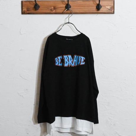 フェイクレイヤードBIGロングTシャツ