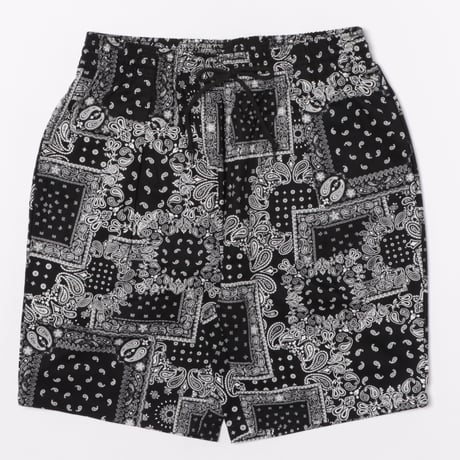 ツイルペイズリープリント シェフショートパンツ