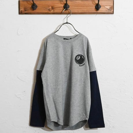 ちょいBIGフェイクレイヤード ロングTシャツ