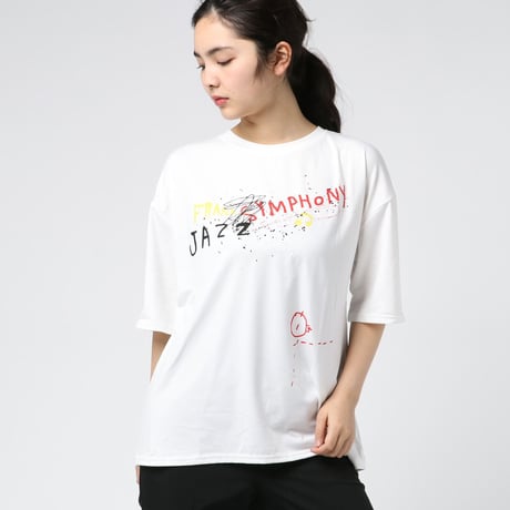 バックプリント総柄Tシャツ