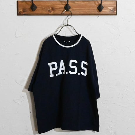 ラインリブ 柄込みTシャツ