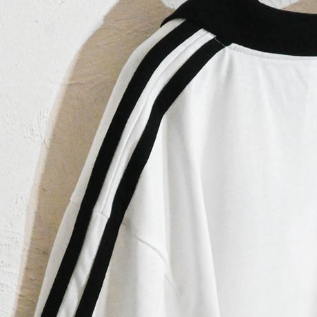 16/TC天竺 ライン入りスキッパーTシャツ