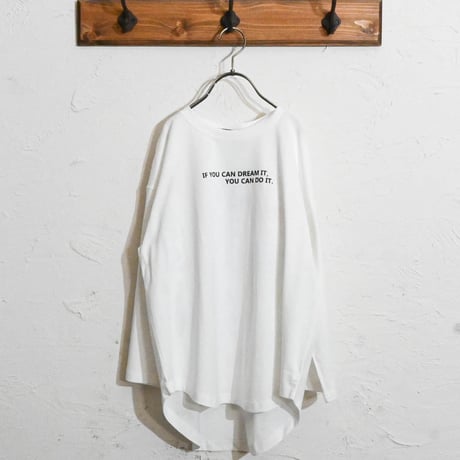 裾ラウンド BIGロングTシャツ