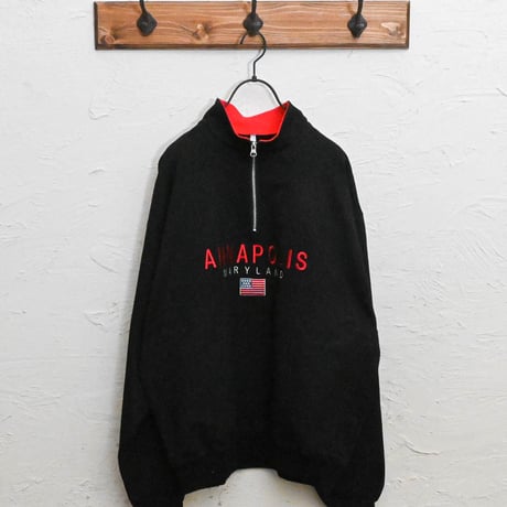 ミニ裏毛 ハーフZIPスウェット(ANNAPOLIS)