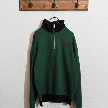 TC 裏毛 バックプリント ハーフZIPスウェット(ハートROGO)