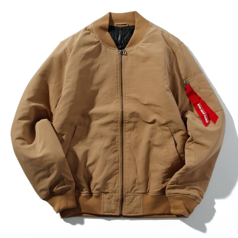 uncrave アンクレイヴ MA-1 ベージュ 薄手ジャケット uncrave アンクレイヴ MA-1 ベージュ 薄手ジャケット