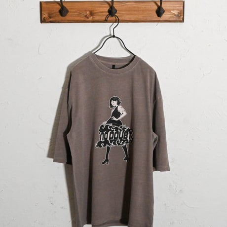16/天竺 ピグメント プリントTシャツ