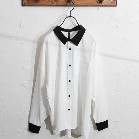 ポリストレッチ クレリックシャツ