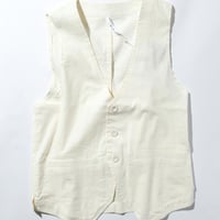 綿麻ストレッチジレベスト