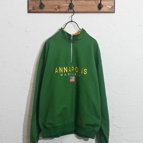 ミニ裏毛 ハーフZIPスウェット(ANNAPOLIS)