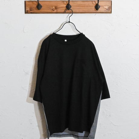 ストライプ 切り替え Tシャツ
