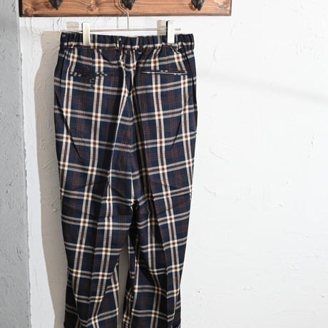 チェックワイドパンツ